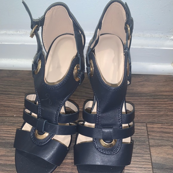 No brand name listed Navy Blue Sandals Size 8 - Picture 2 of 5